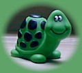 green squeeze toy